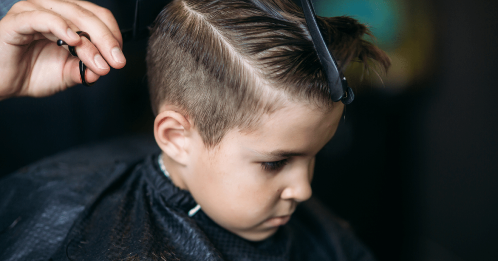 Baby Boy Haircut In Vista Salon 