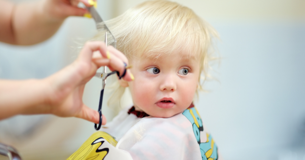 Baby girl Haircut In Vista Salon